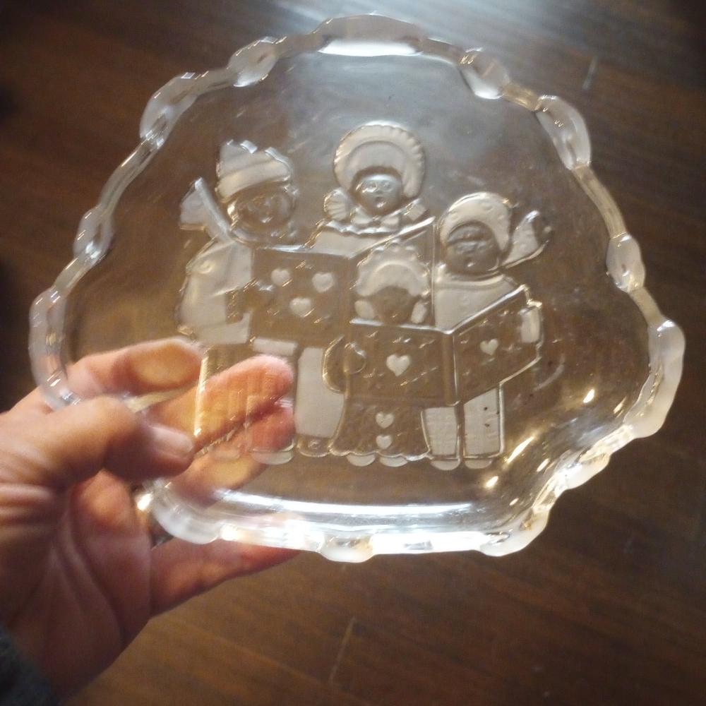 Clear Glass Decorative Platter